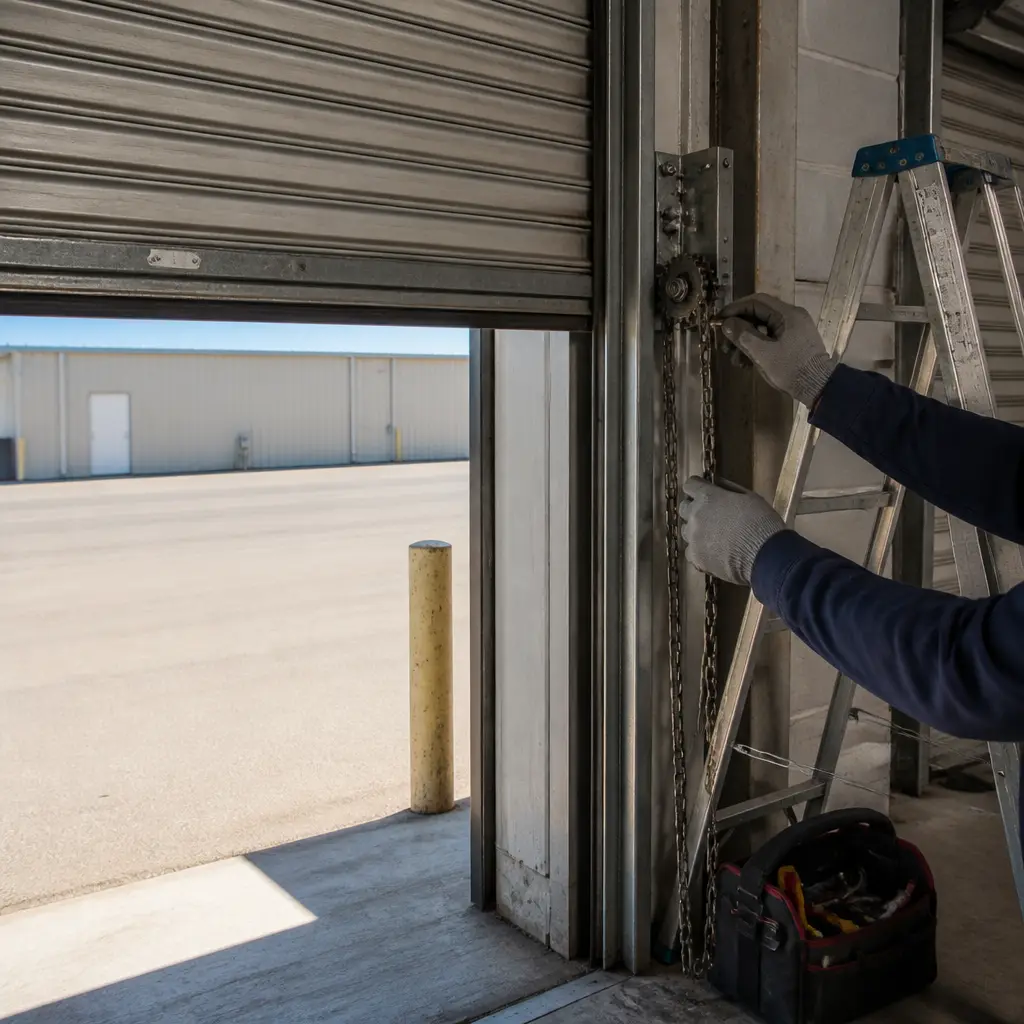 Commercial Overhead Door Repair & Installation — Above crew on the job