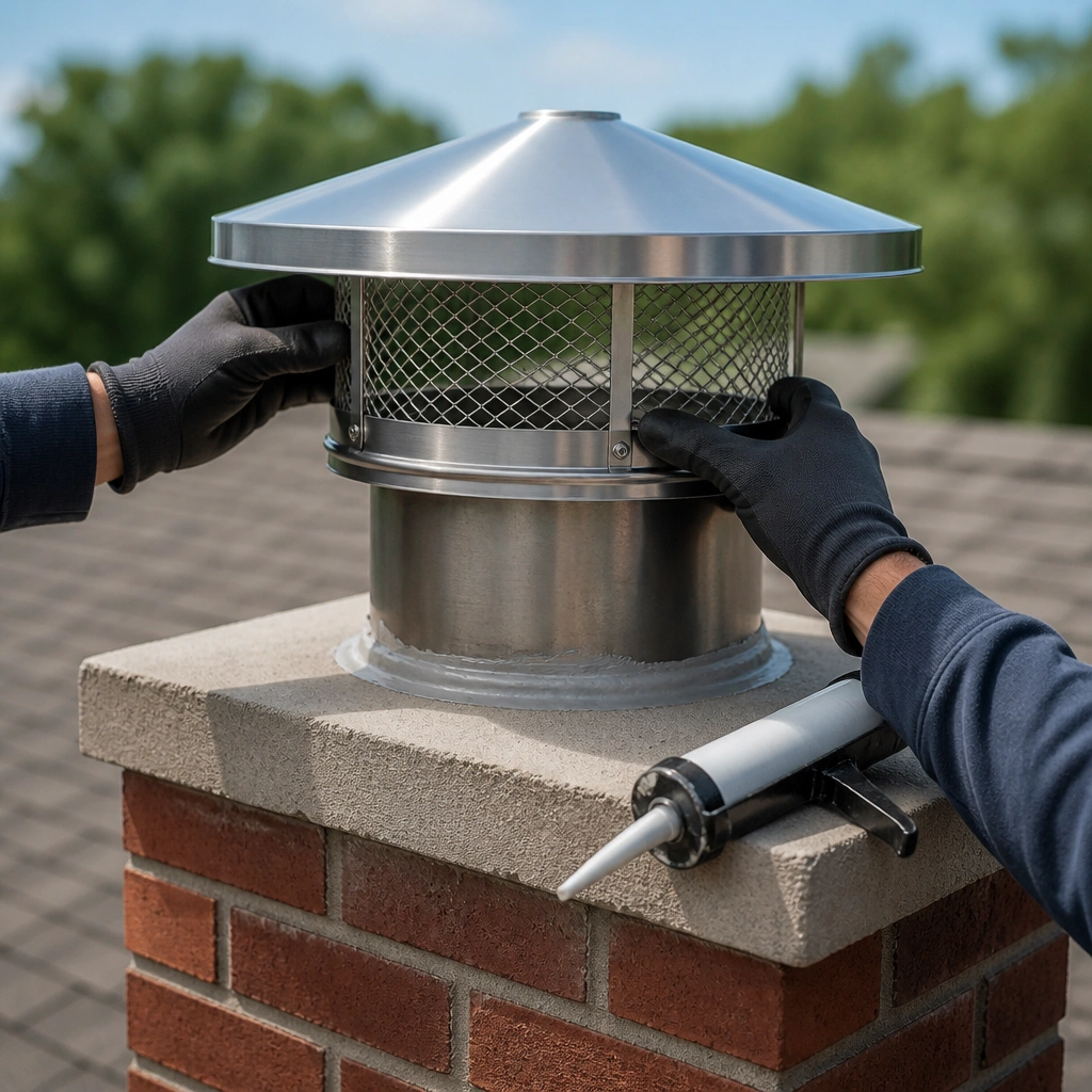 Inspector reviewing a roof ridge and ventilation