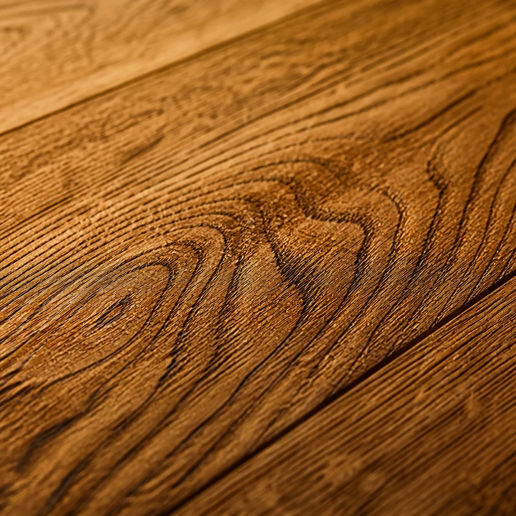 Carpet installer stretching new carpet against a bedroom wall