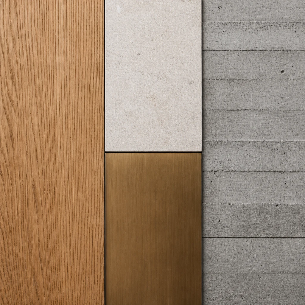 Contemporary sandstone residence with a planted roof and deep-set glazing
