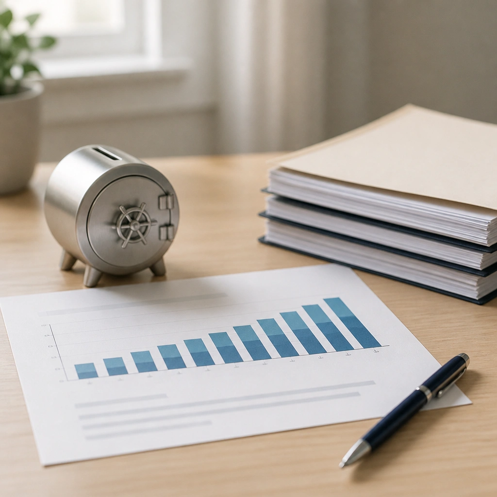 A financial plan reviewed page by page