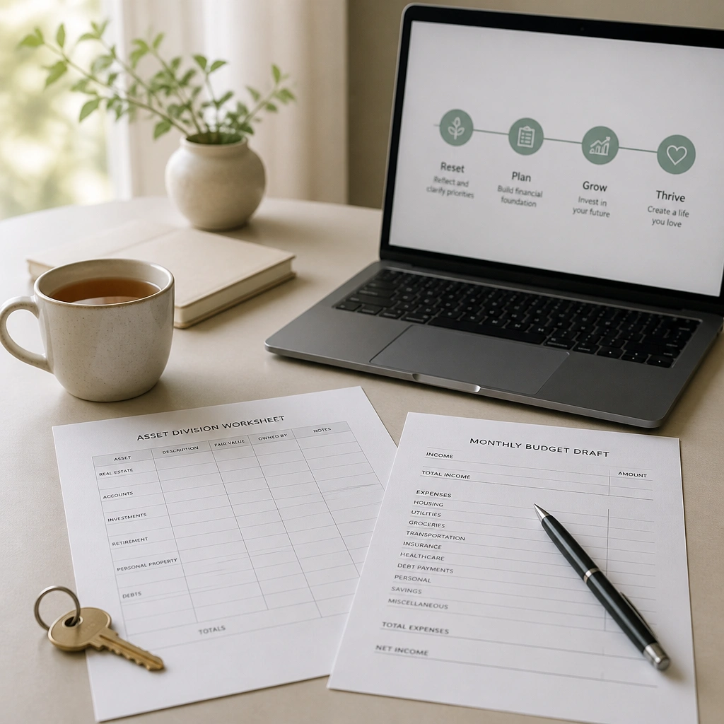 A financial plan reviewed page by page