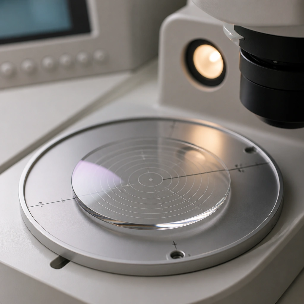 Vision testing with an acuity chart and occluder during a lens fitting